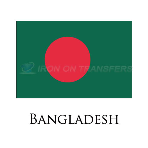 Bangladesh flag Iron-on Stickers (Heat Transfers)NO.1824